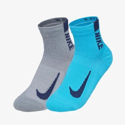 Носки Nike U NK MLTPLIER ANKLE 2PR SX7556-923 34-38 2 пари Сірий/Блакитний (194955548905) Винница - изображение 1