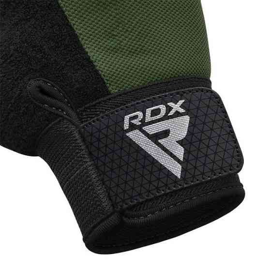 Рукавички для фітнесу RDX W1 Half Army Green Plus L Каменское