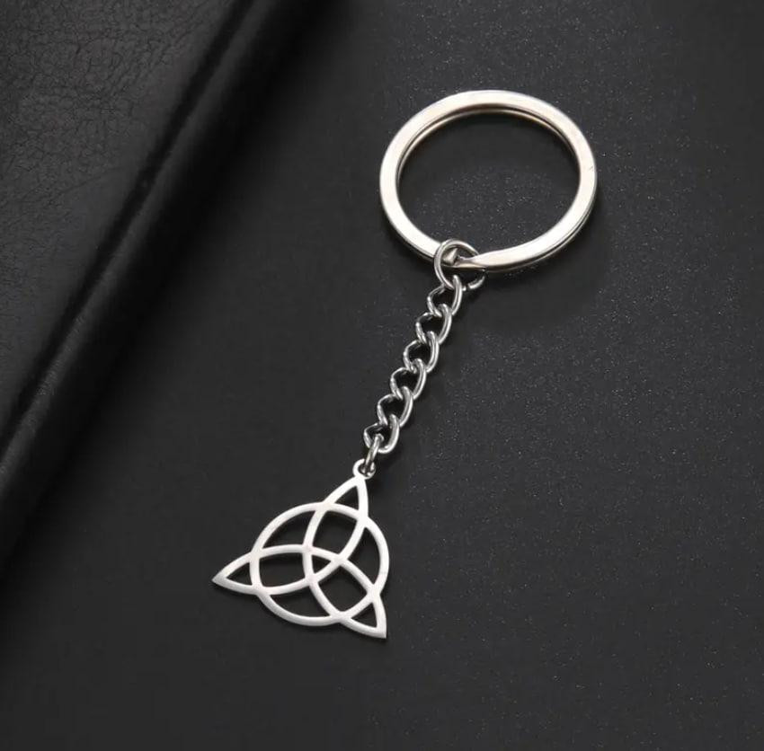 Брелок Трикветр Трійця Вікінгів | Амулет із нержавіючої сталі для ключів Triquetra Київ - фото 1