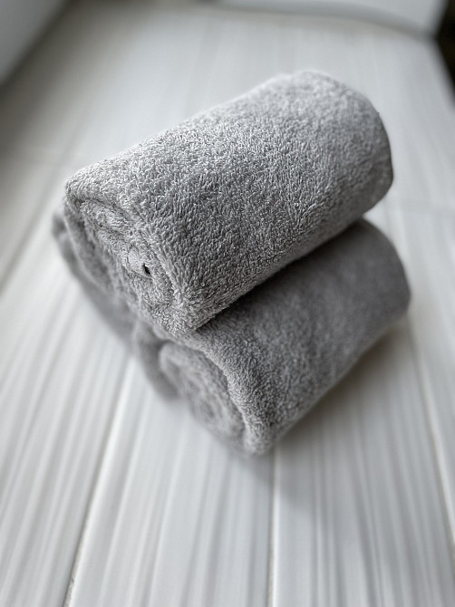 Ecotton Комплект рушників Ecotton 30х30 см махрові 6 шт. серветки для рук 380 г/м² сірий Light Київ - фото 1