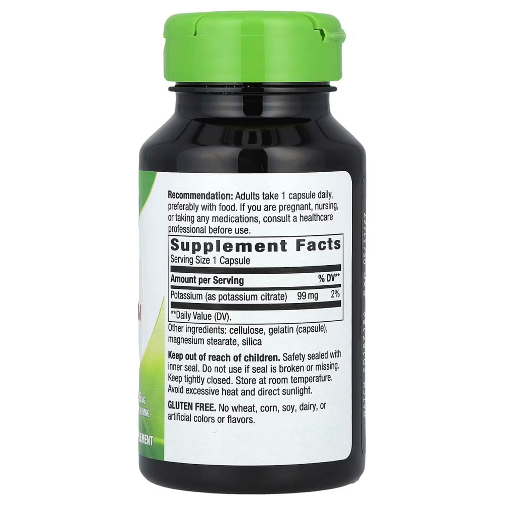 Калий Nature's Way Potassium 99 мг 100 капсул Киев - изображение 2