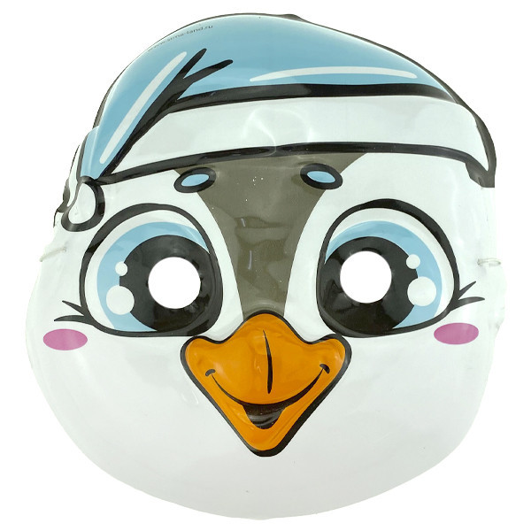 Маска новогодняя детская Пингвин в шапочке 12 шт Киев - изображение 1