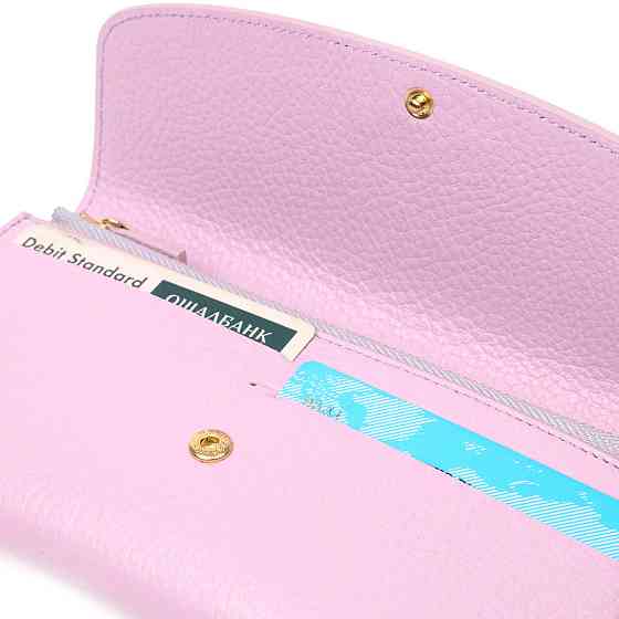 Стильный женский кошелек с монетницей на молнии из натуральной кожи Tony Bellucci 21964 Лиловый Киев