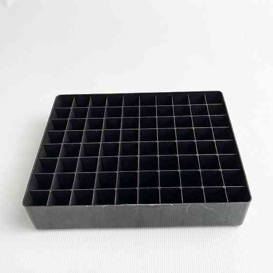 Подставка для маркеров органайзер для канцелярских принадлежностей 80 ячеек Черная Каменец-Подольский