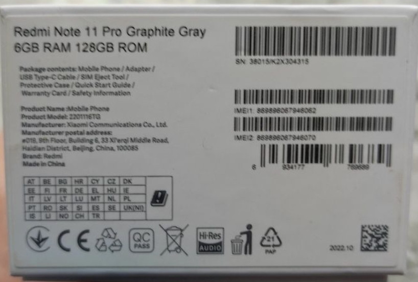 Смартфон: Xiaomi Redmi Note 11 Pro 4G. Київ - фото 3