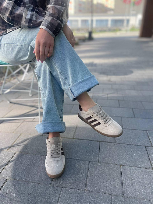 Кеды женские Notta bene бежевые натуральная замша размер 36-41 (K-0424) Коломия - фото 4