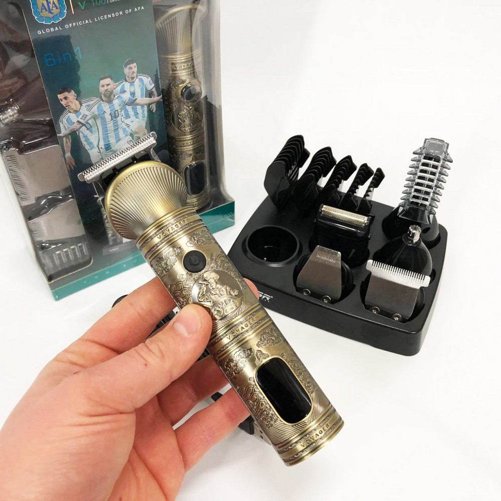 Багатофункціональний тример для стрижки волосся і бороди VGR V-106, Машинка для стрижки хороша HV-15 Львів - фото 11