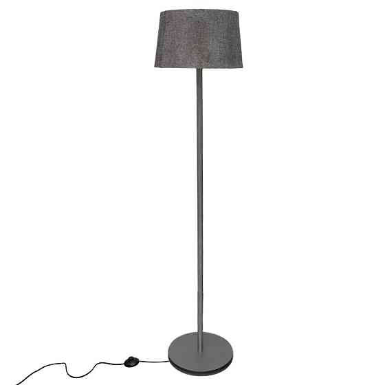 Торшер MSK Electric Palermo с серым плафоном из ткани под лампу Е27 с серым основанием NL 3621 GR+GR Одесса
