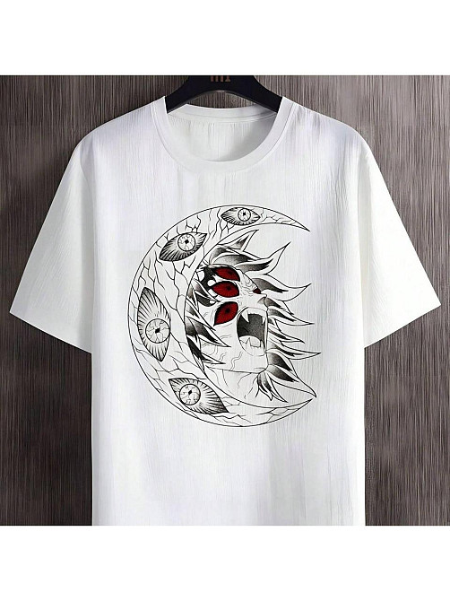 Футболка чоловіча с принтом  46 Біла 2664091083 Дніпро - фото 1