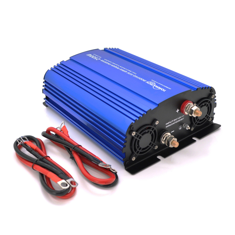 Инвертор напряжения Tommatech MS-2500, 12V/220V, 2500W с аппроксимированной синусоидой, 2Shuko, USB, 2*клемные провода, 10 Киев - изображение 2