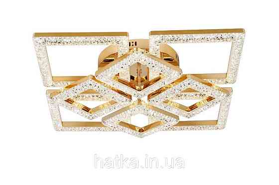 Люстра світлодіодна акрилова Sirius 2726/4+4 GD 100W*2 Київ