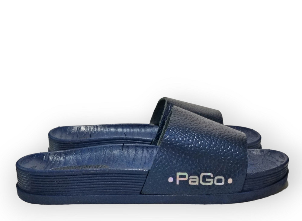Шлепанцы Детские PaGo кожаные темно синие Распродажа Одесса - изображение 3