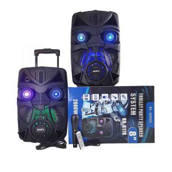 Акустична колонка BT Speaker RX-8178 Сабвуфер 8" 20W + Bluetooth + караоке Вінниця