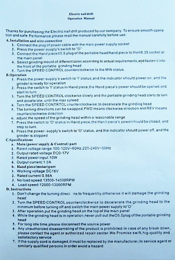 Фрезер для маникюра и педикюра Lina Mercedes 20000 оборотов/мин розовый Киев - изображение 10