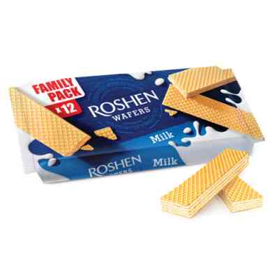 Вафлі Roshen Wafers молоко 216 г (25589) Вінниця