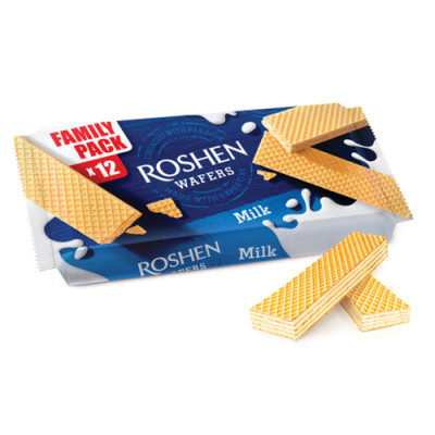 Вафли Roshen Wafers молоко 216 г (25589) Винница - изображение 1