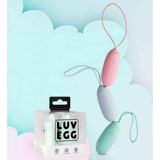 Виброяйцо с дистанционным пультом Luv Egg, силиконовое, зеленое, 6.5 х 3.5 см Sex Aura Киев