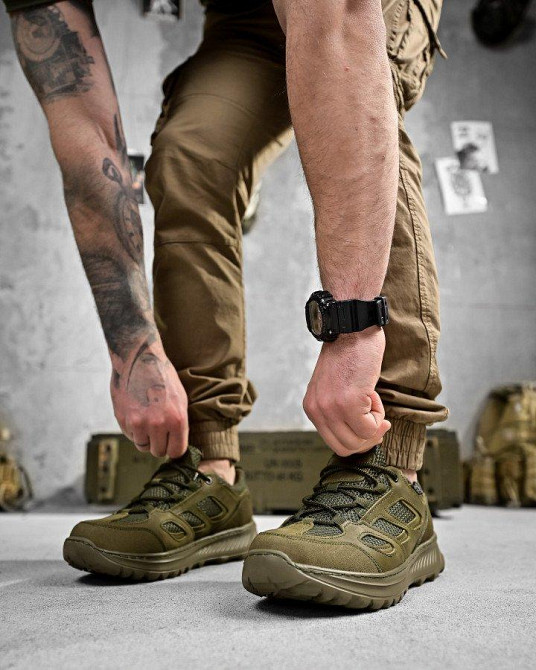 Літні тактичні кросівки PARTIOT олива ДЛ6469 Одеса - фото 5