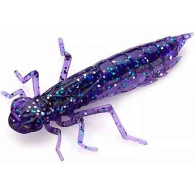 Силикон рыболовный FishUP Dragonfly 1.2" 060 - Dark Violet/Peacock&Silver (10шт/уп) (1864.04.85) Винница