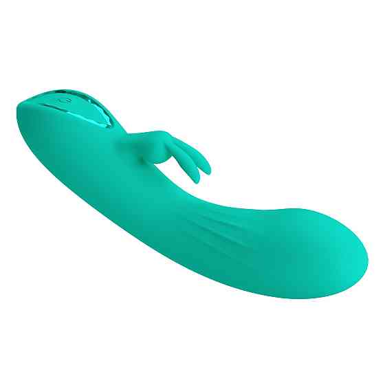 Вибратор-кролик PRETTY LOVE DJ Stick бирюзовый, 12.7 х 2.7 см Sex Aura Киев