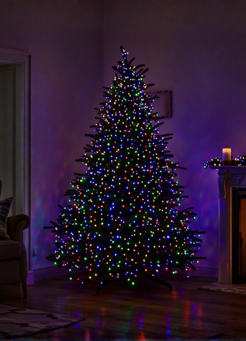 Garlando Новорічна гірлянда вулична 100 м 1000 LED з сонячною батареєю чорний провід Мультиколі Коломия - фото 3