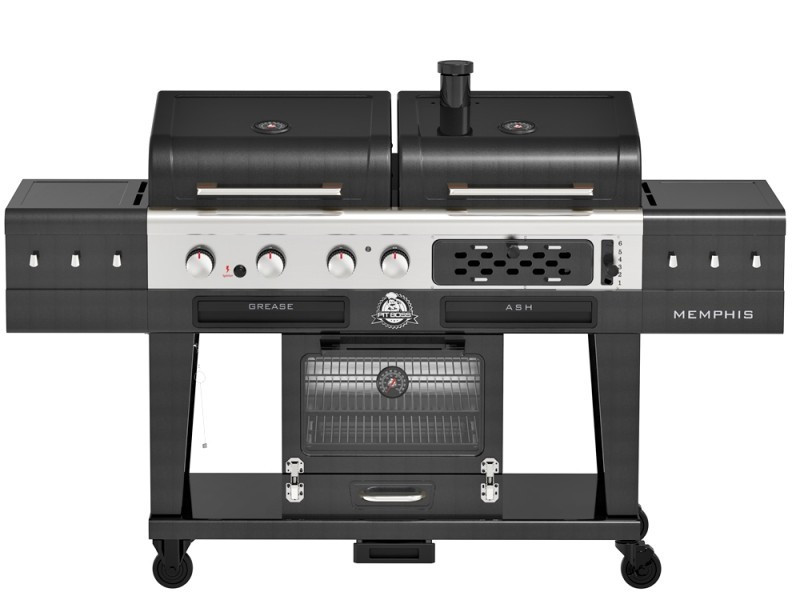 Комбінований гриль Pit Boss Memphis Ultimate 2.0 Combo угільно-газовий з коптильною камерою 11064 Код: 012901 Рівне - фото 1