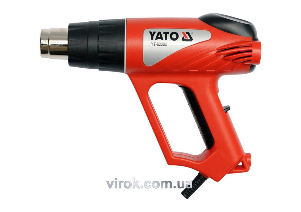 Фен технічний мережевий YATO : P= 2000 Вт 0~550°C, t° режими: 350°С/ 500°С [10] Одесса - изображение 1