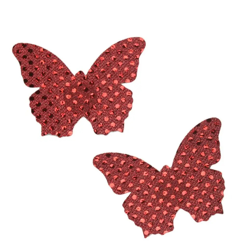 Наклейки на груди Метелики 8 на 9 см червоний Київ - фото 1