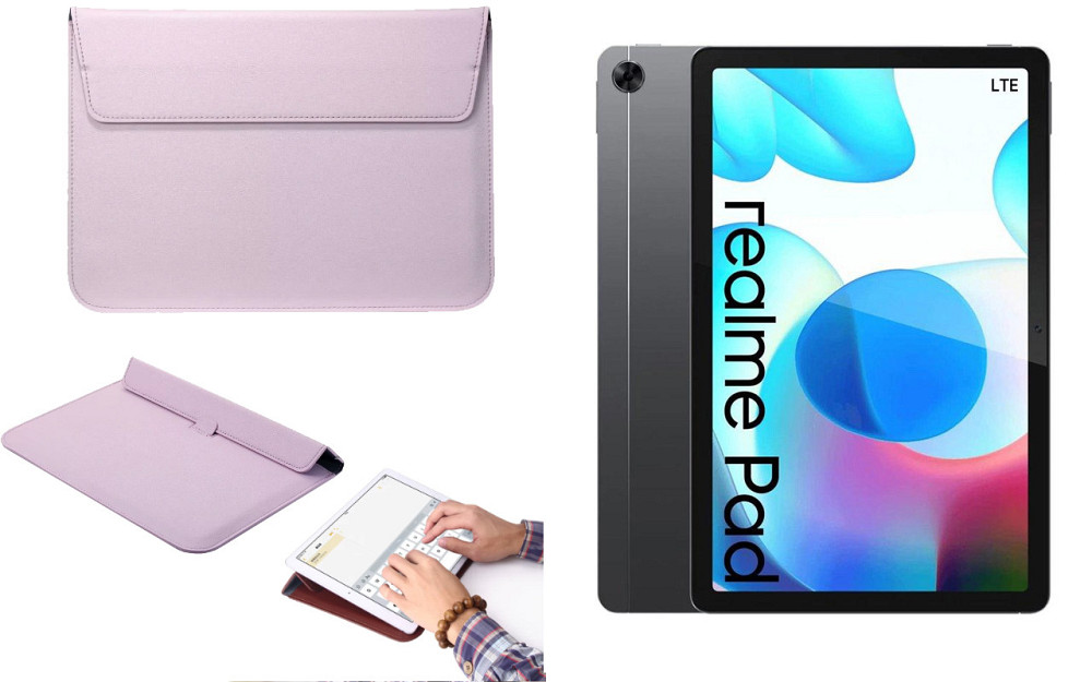 Чохол-конверт VitoCase для Realme Pad 10.4, з функцією підставки для планшета Фіолетовий Київ - фото 1