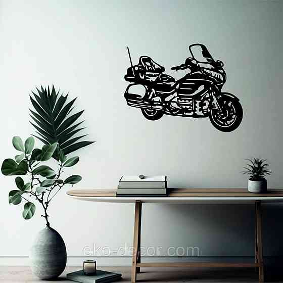 Декоративное настенное Панно «Мотоцыкл» Декор на стену 90*66 см, Черный Киев