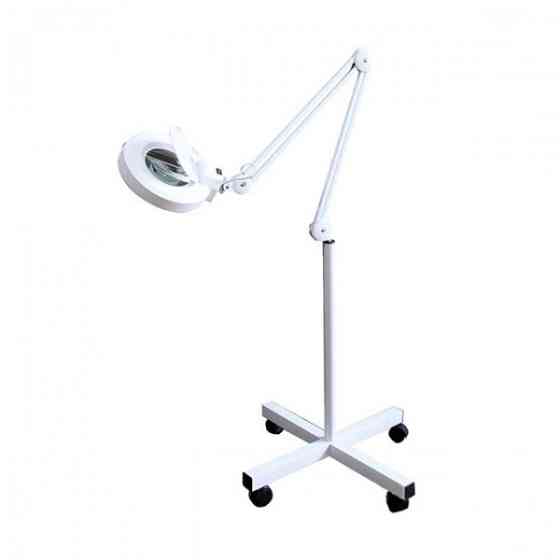 Лампа лупа підлогові на колесах на штативі з 120 LED діодами , з кришкою , збільшення 3 діоптрій Київ