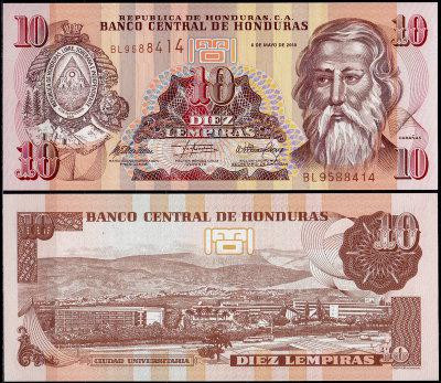 Гондурас / Honduras 10 lempiras 2012 Pick 99 UNC Полтава - фото 1