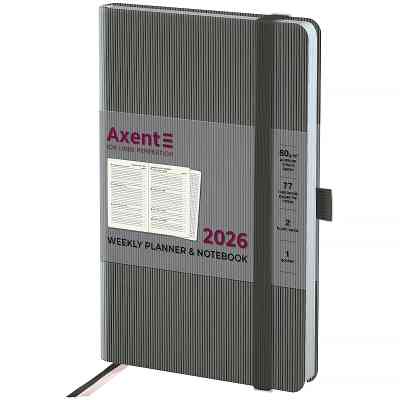 Тижневик Axent датований 2026 Partner Lines 125х195, сірий (8515-26-03-A) Вінниця