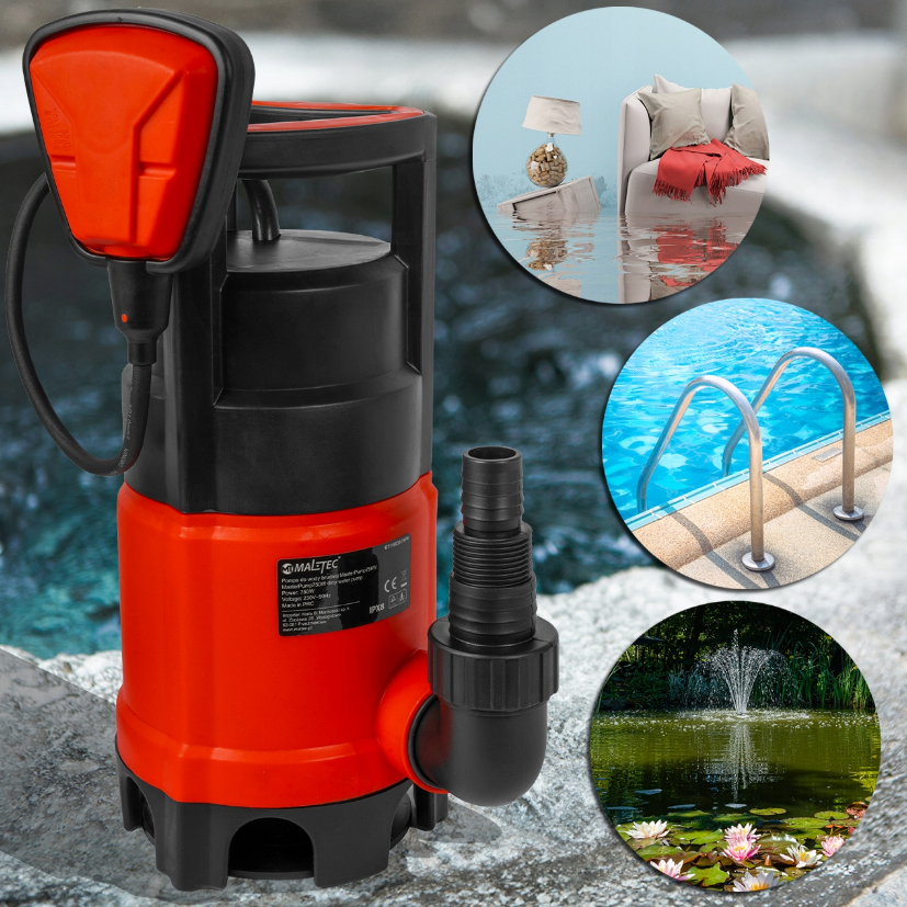 Дренажний насос MalTec 750Вт 12500л/год (Польща) Київ - фото 7