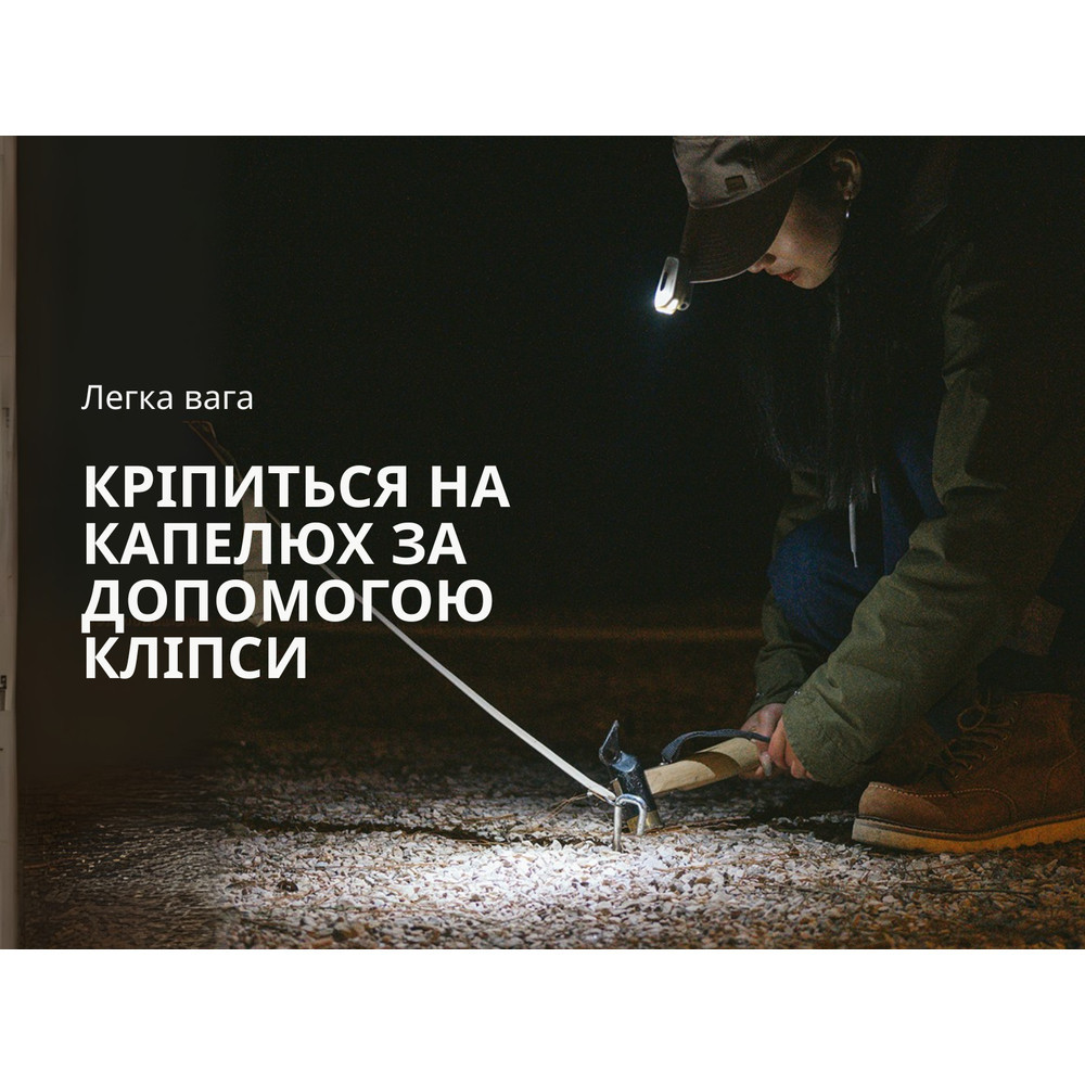 Фонарь с клипсой Naturehike NH21ZM013, бежевый Киев - изображение 7