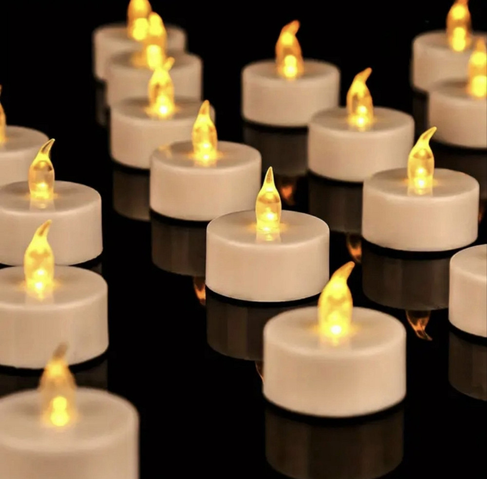 LED свічка на батарейках 24 шт Сміла - фото 6
