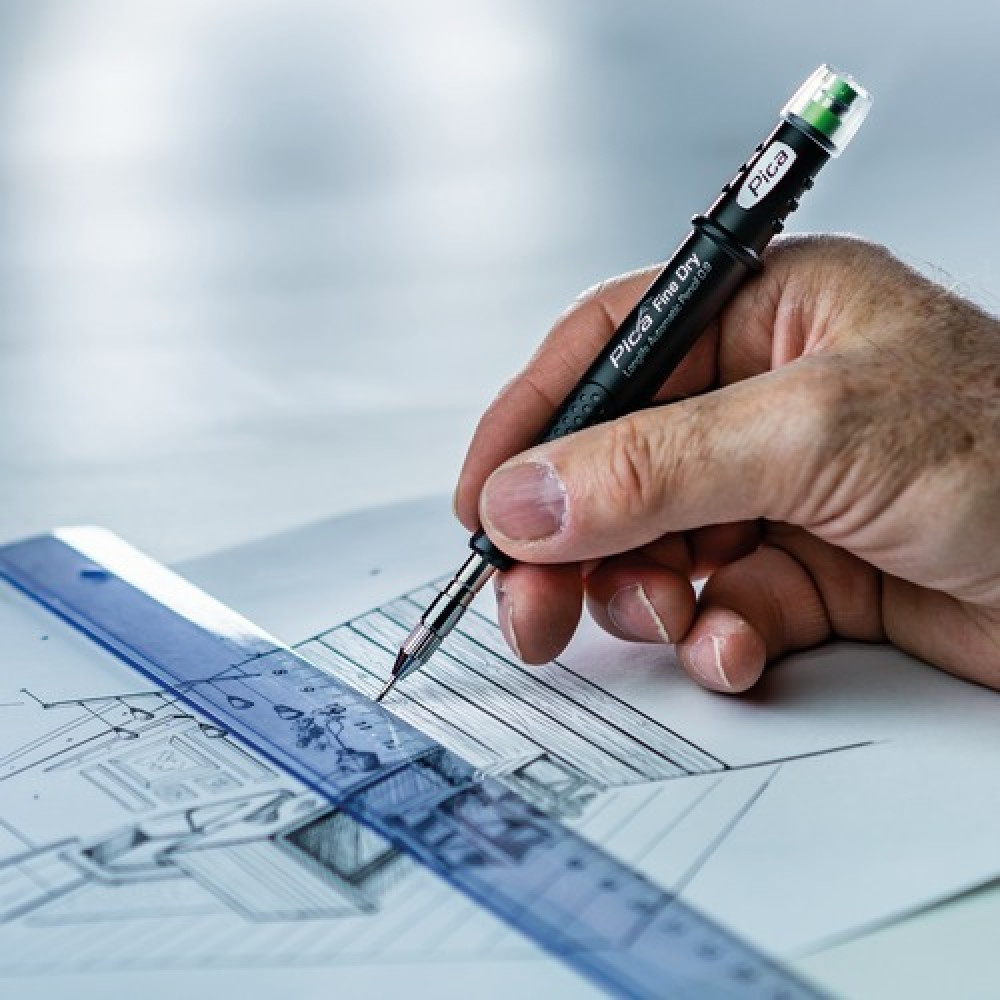 Олівець PICA механічний для точної розмітки 0.9мм (7070) Одеса - фото 8