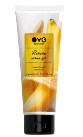 Універсальний ароматизований зволожуючий гель-лубрикант OYO - Banana aroma gel, 75 ml Sex Aura Київ