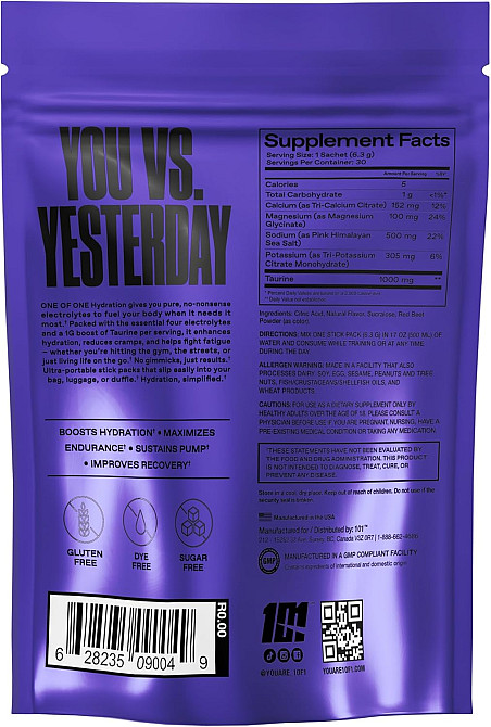 Витамины One Of One by Floyd Mayweather Hydration 30 Sticks (Watermelon) Луцк - изображение 2