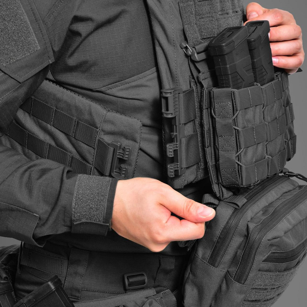 Плитоноска тактическая без плит MPS М8 Pro Cordura 1000 Черный Киев - изображение 9