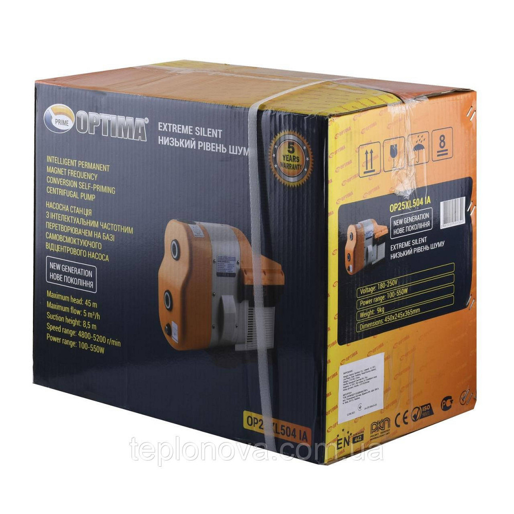 Насосная станция Optima PRIME OP25XL504 IA с интеллектуальным частотным преобразователем Черновцы - изображение 5