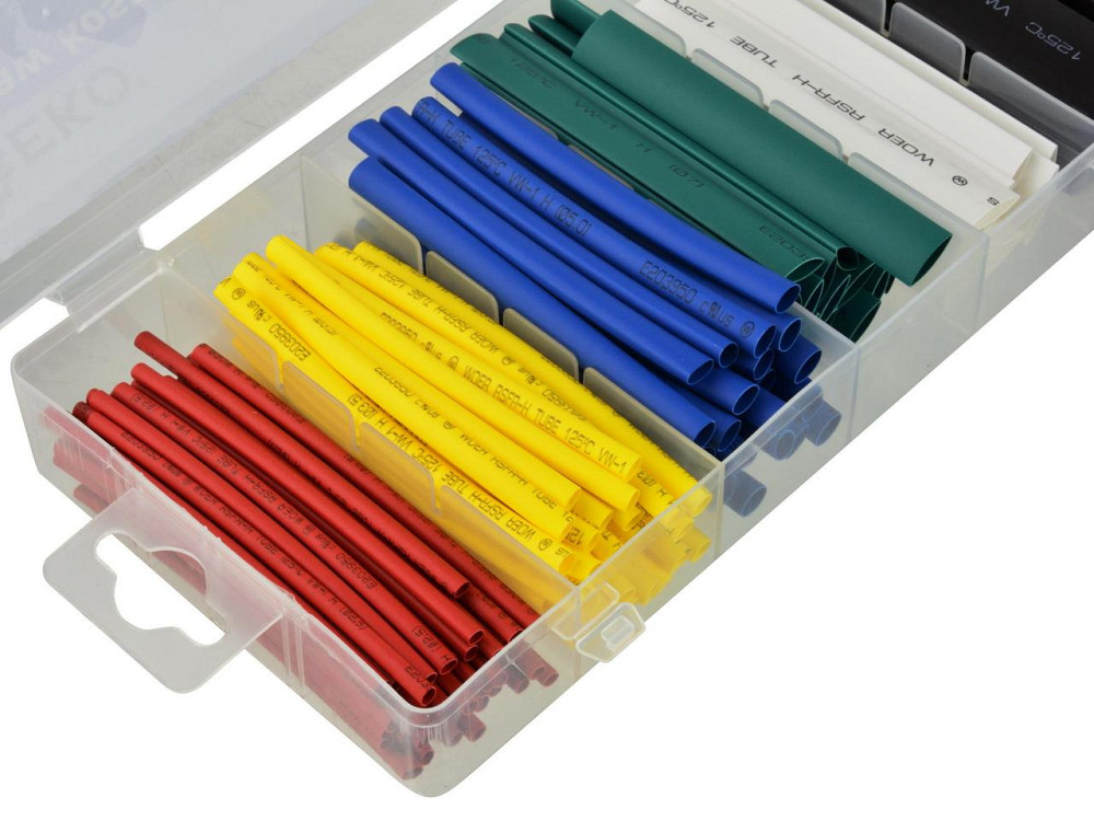 РемНабір термоусадкових трубок "GeKo" комплект:  6 розмірів -  128 штук Київ - фото 2