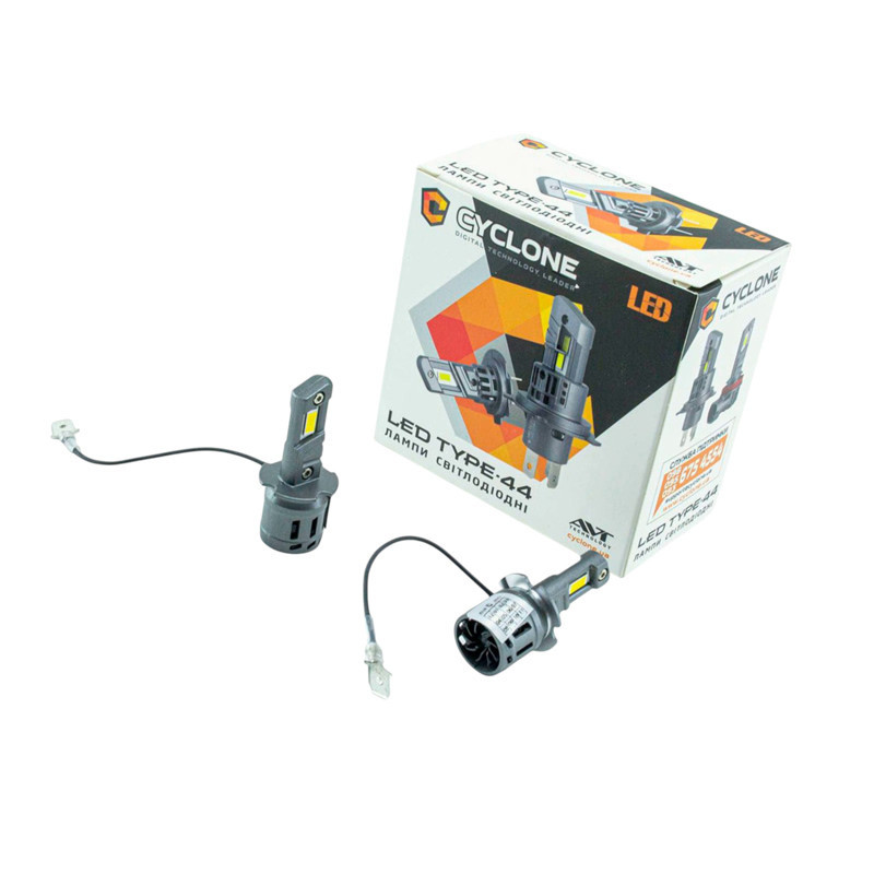 Автолампа LED H3 12V Type 44 25W 5000K 6700L радіатор CYCLONE Мукачево - фото 1