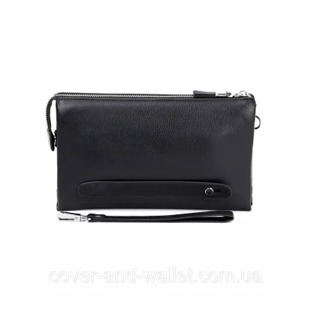 Солидный мужской клатч из натуральной кожи на молнии Marco Coverna MC 8739-3 Black Киев - изображение 16