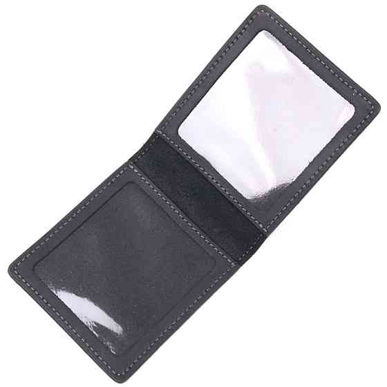 Добротна обкладинка з вінтажної шкіри для посвідчення учасника бойових дій Україна GRANDE PELLE 16759 Чорна Київ