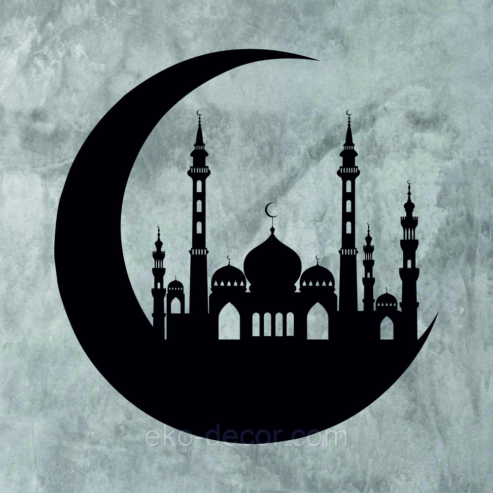 Декоративное настенное Панно «Ислам» Декор на стену 90*90 см, Черный Киев - изображение 9