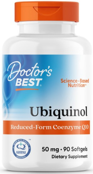 Коензим Q10 Убіхінол Doctor's Best Ubiquinol з Kaneka QH 50 мг 90 капсул Київ - фото 1