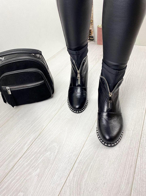 Olli Черевики жіночі OLLI чорні натуральна шкіра 37р. (K-133-10120) Коломыя - изображение 7