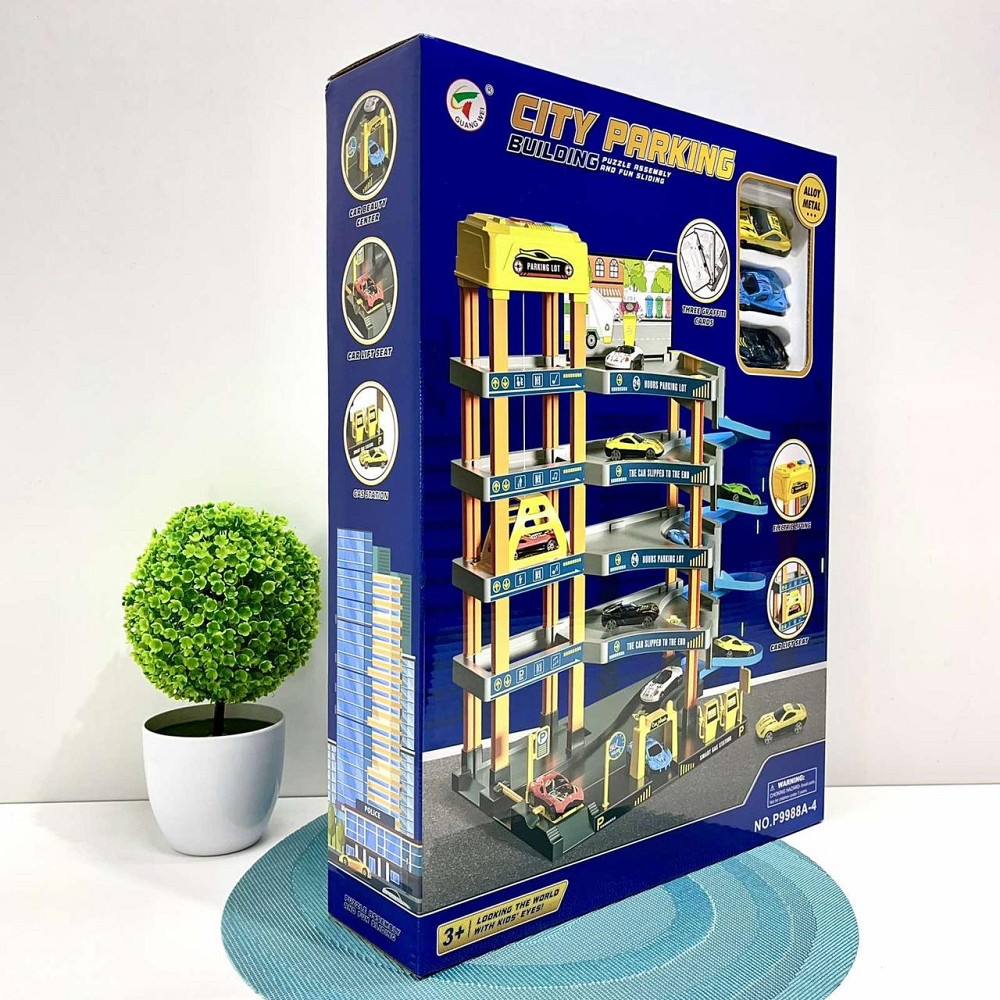 Гараж паркування 5 поверхів спіральний спуск ліфт 3 шт машинки (P9988A-4) Чернігів - фото 5