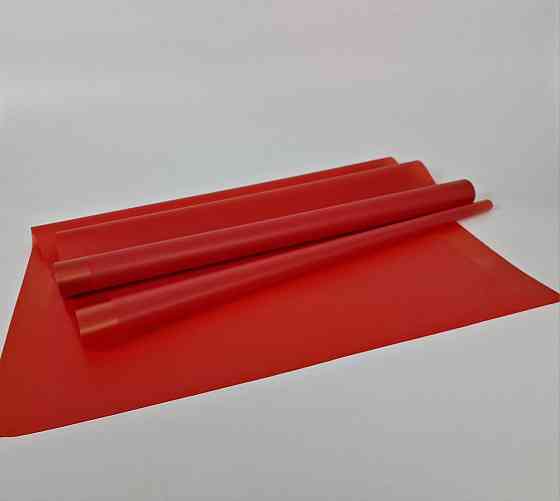 Пленка флористическая матовая для цветов (57)  (h600) Перламутровый кант № 8 Красный (1 шт) Харьков